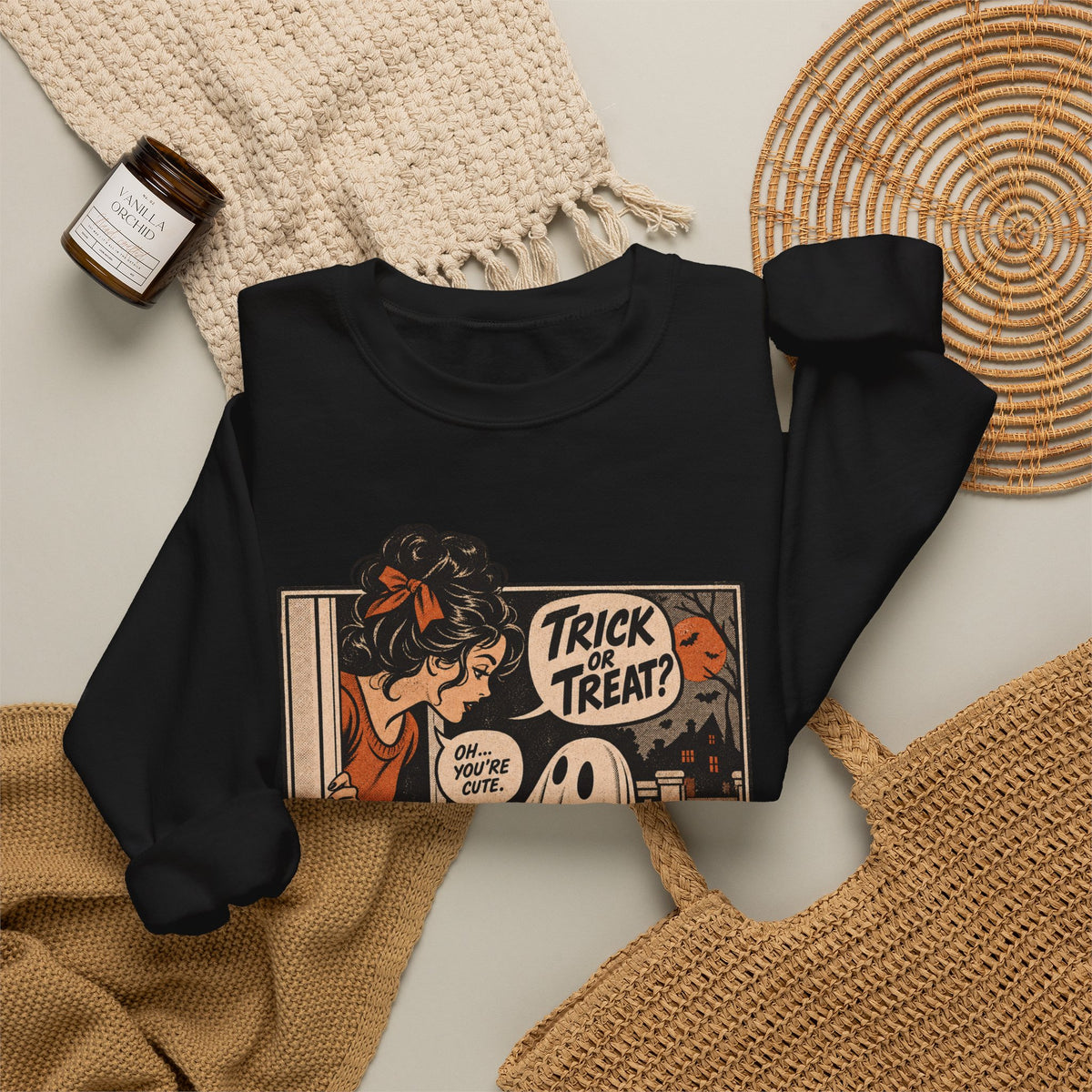 Trick or Treat Comic Sweatshirt