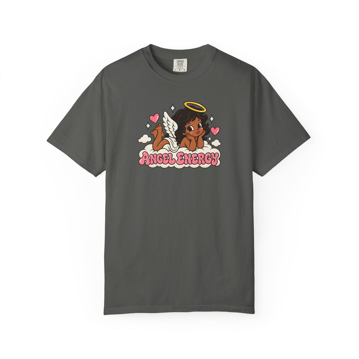 Angel Energy T-Shirt — Cute Retro Angel Graphic Tee