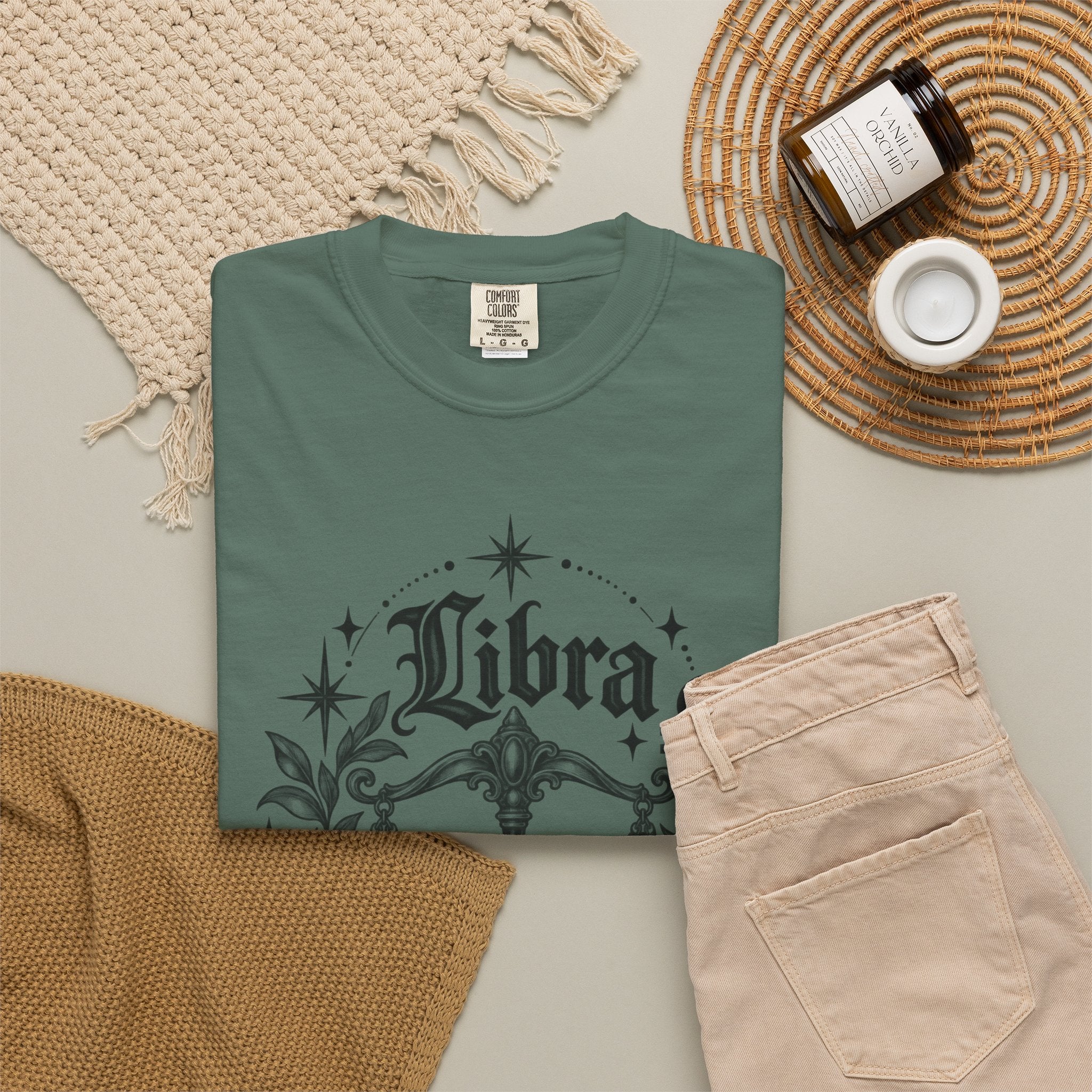 Libra Zodiac Scales T-Shirt — Astrological Sign Graphic Tee