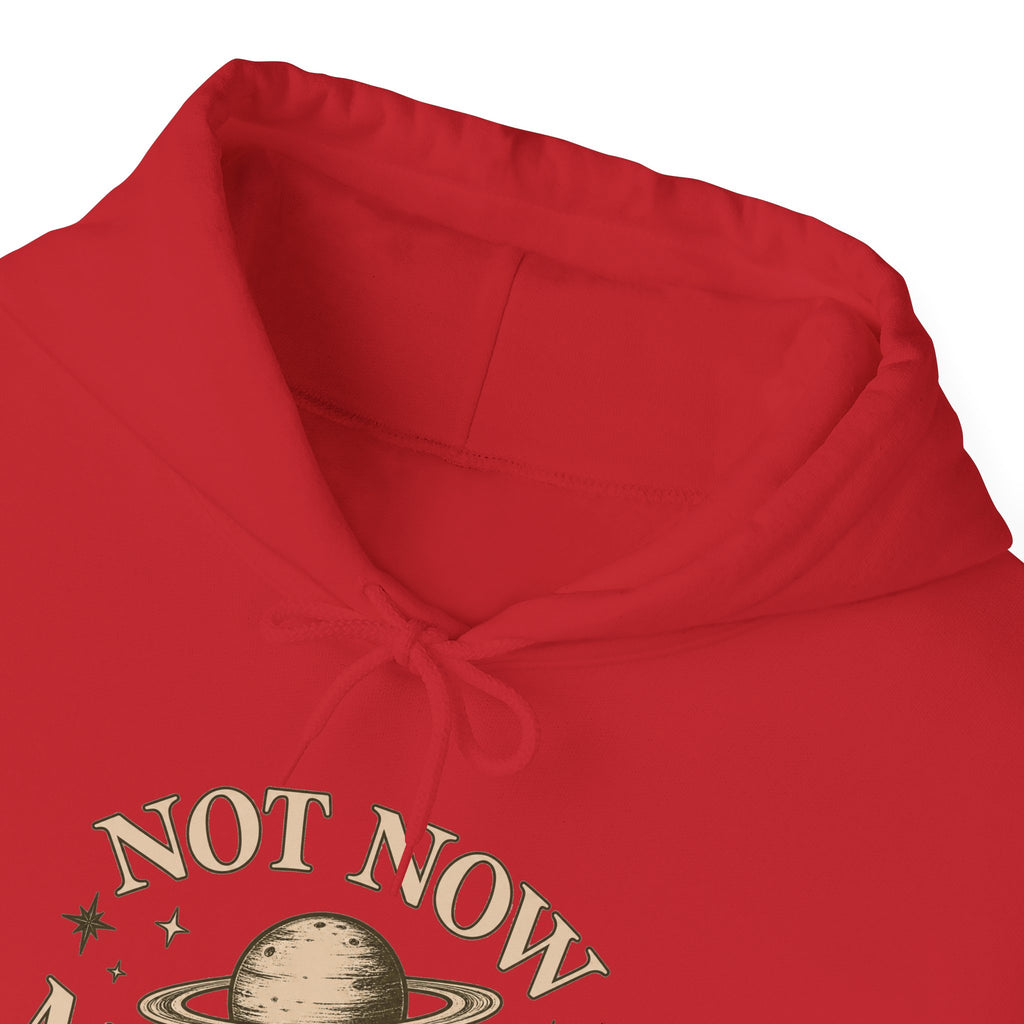 Not Now Mercury Hoodie — Mercury Retrograde Astrology Pullover