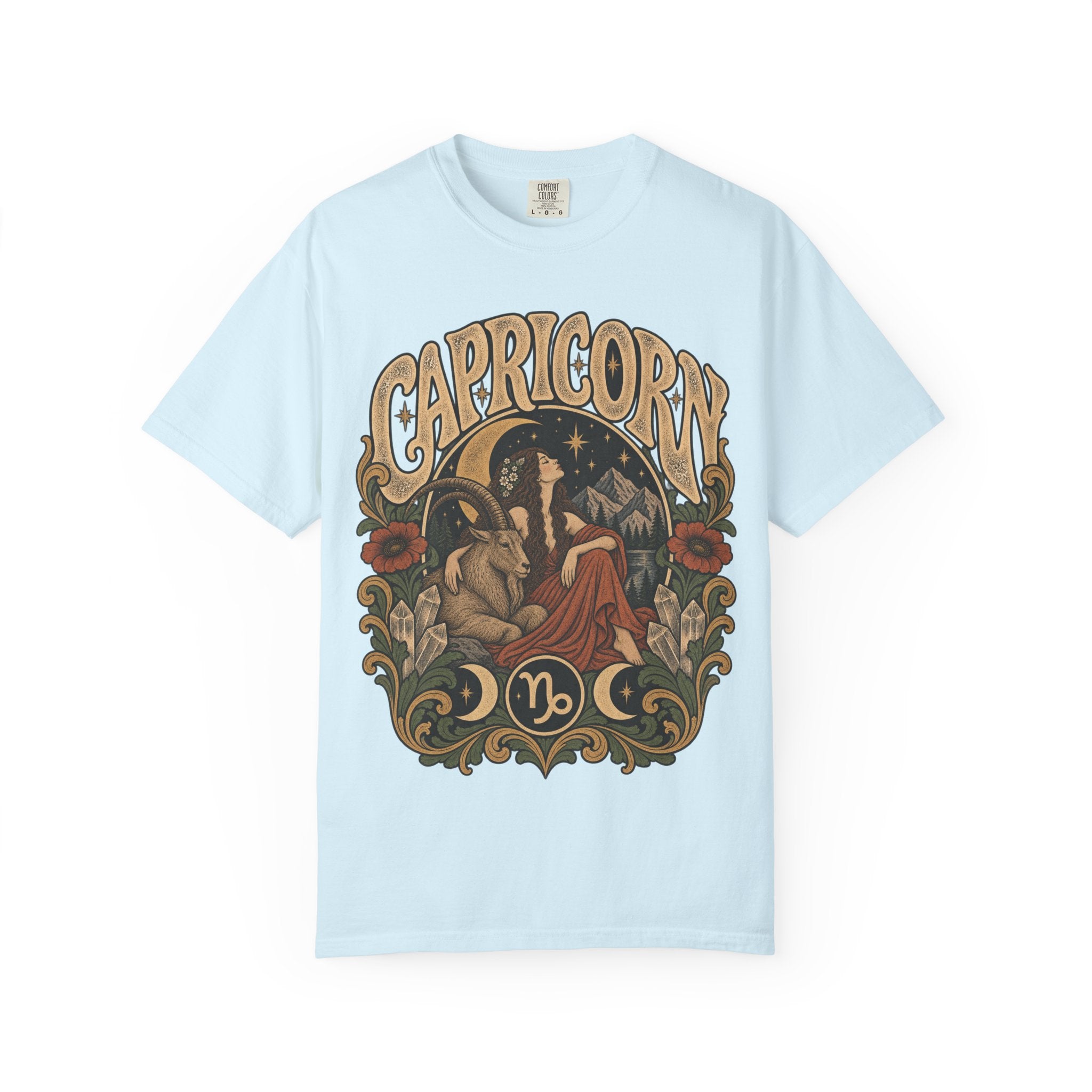 Capricorn Zodiac Tee — Vintage Astrological Graphic T-Shirt