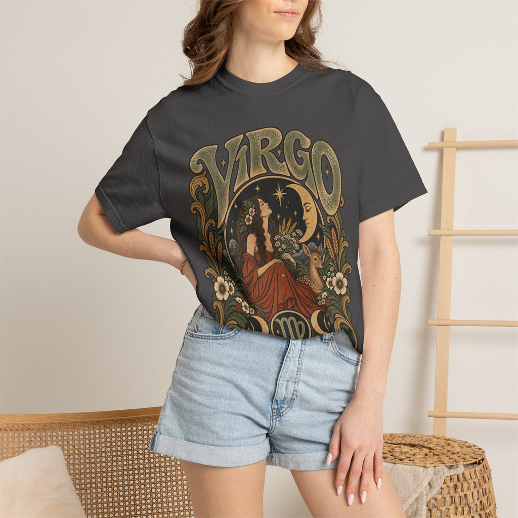 Virgo Zodiac T-Shirt — Vintage Astrology Graphic Tee