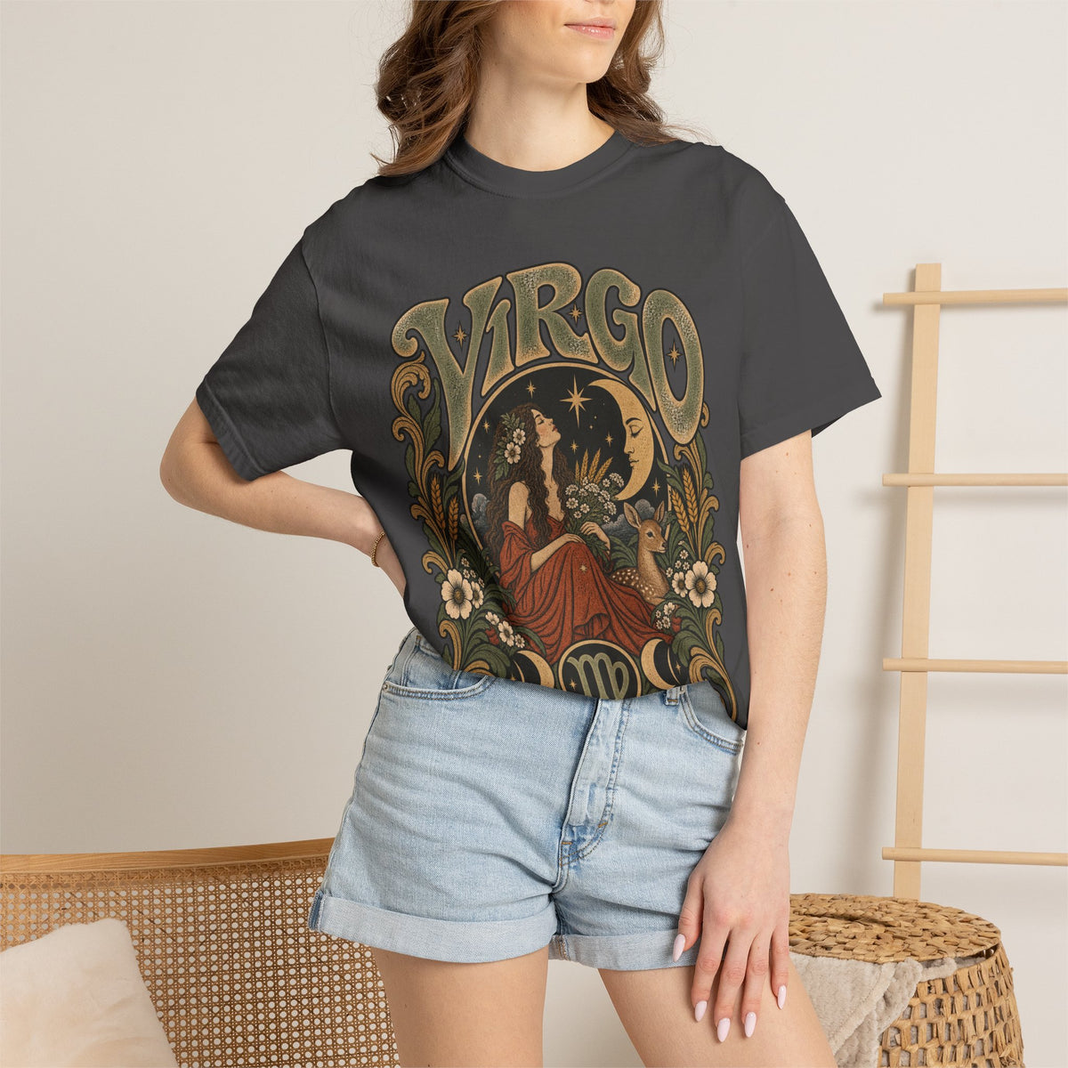 Virgo Zodiac T-Shirt — Vintage Astrology Graphic Tee