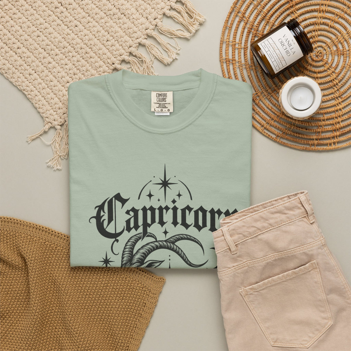 Capricorn Zodiac T-Shirt — Mystical Goat-Fish Astrology Tee