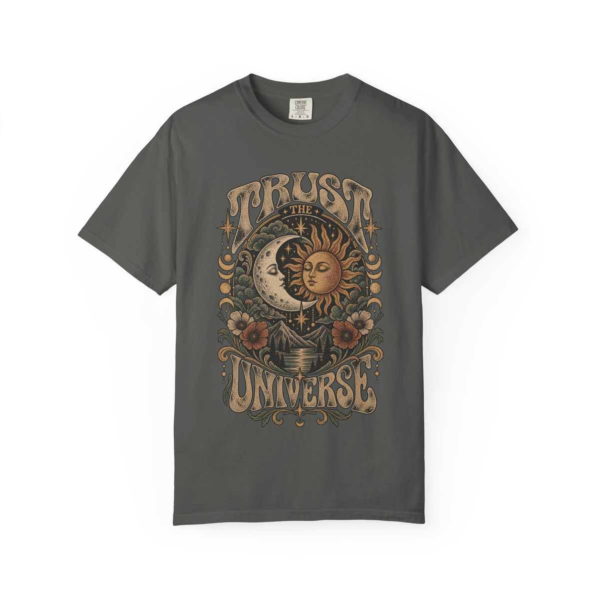 Trust The Universe Tee — Vintage Sun & Moon Celestial T-Shirt