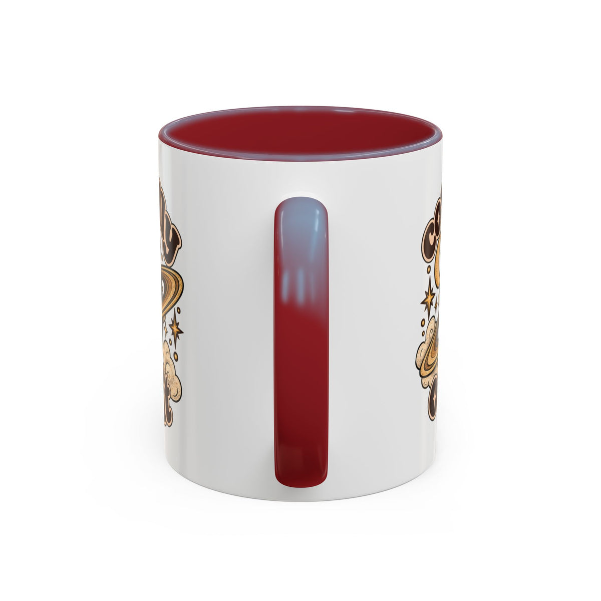 Cosmically Over It Mug — Retro Planet Celestial Ceramic Coffee Mug