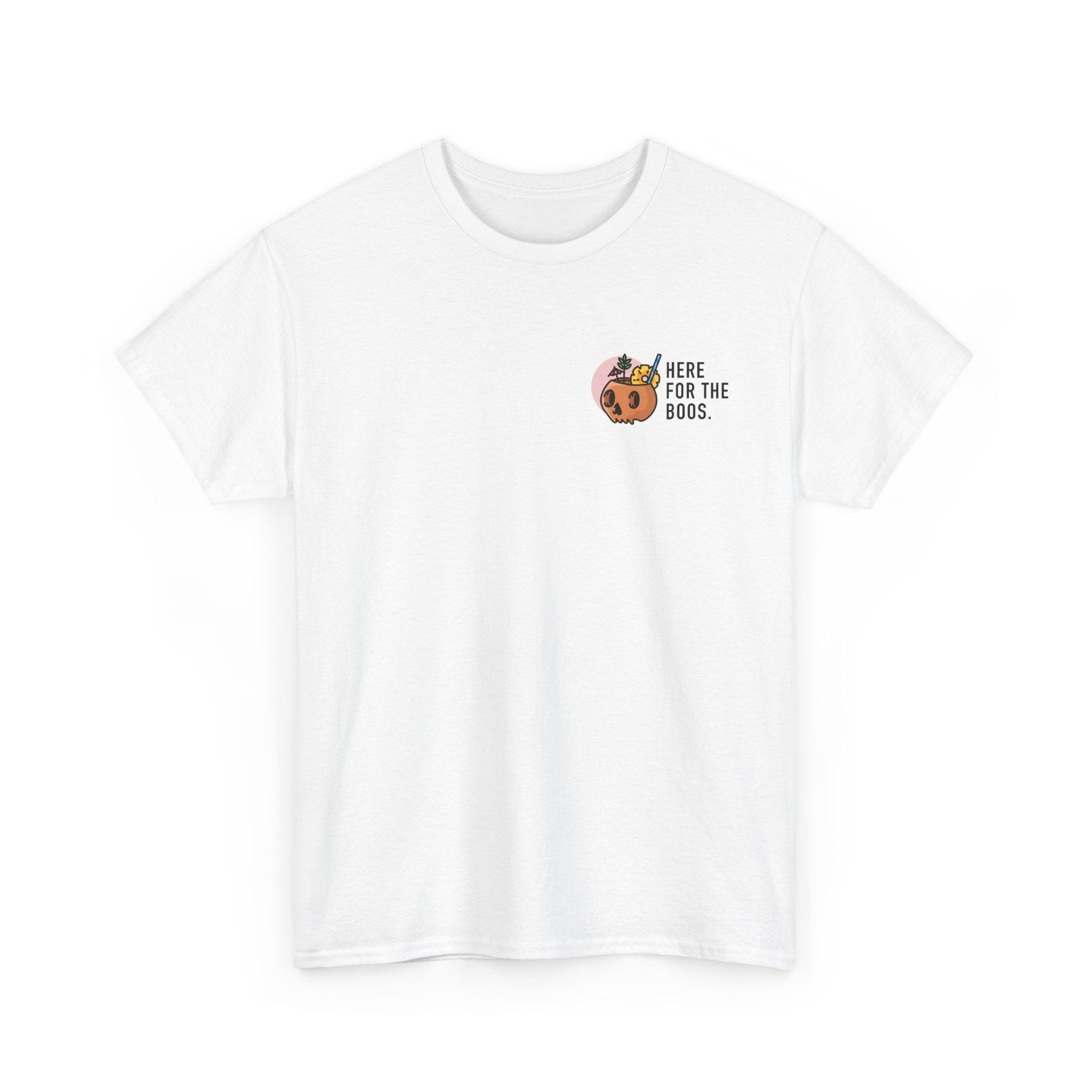Here for the Boos Halloween T‑Shirt — Cute Boo Crew Graphic Tee