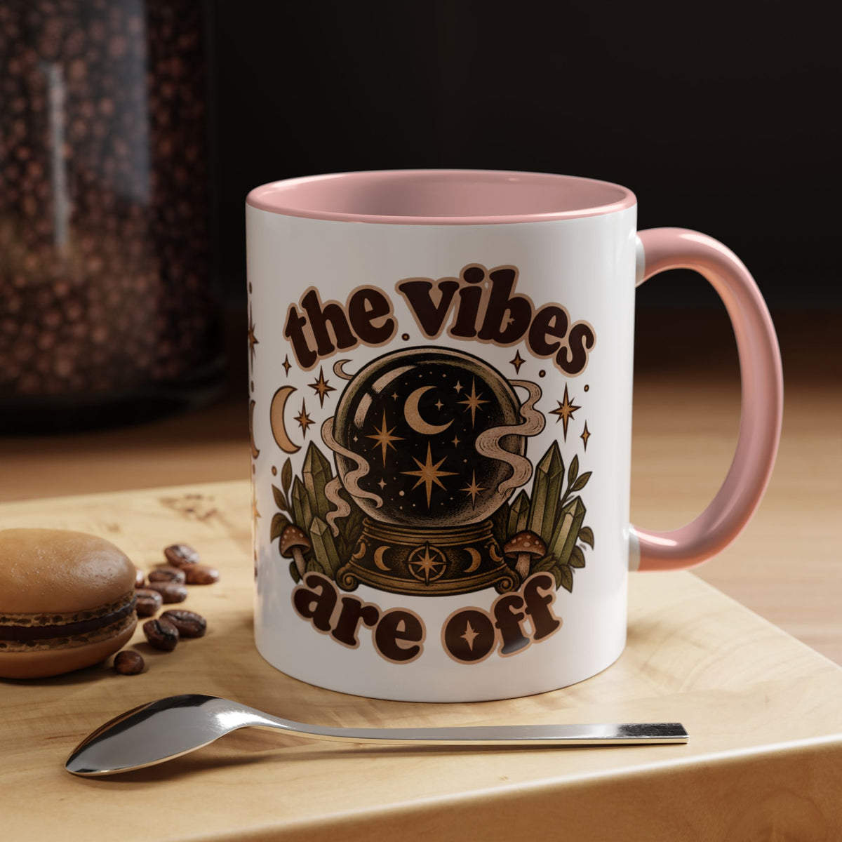 The Vibes Are Off Mug — Crystal Ball Mystical Ceramic Coffee Mug