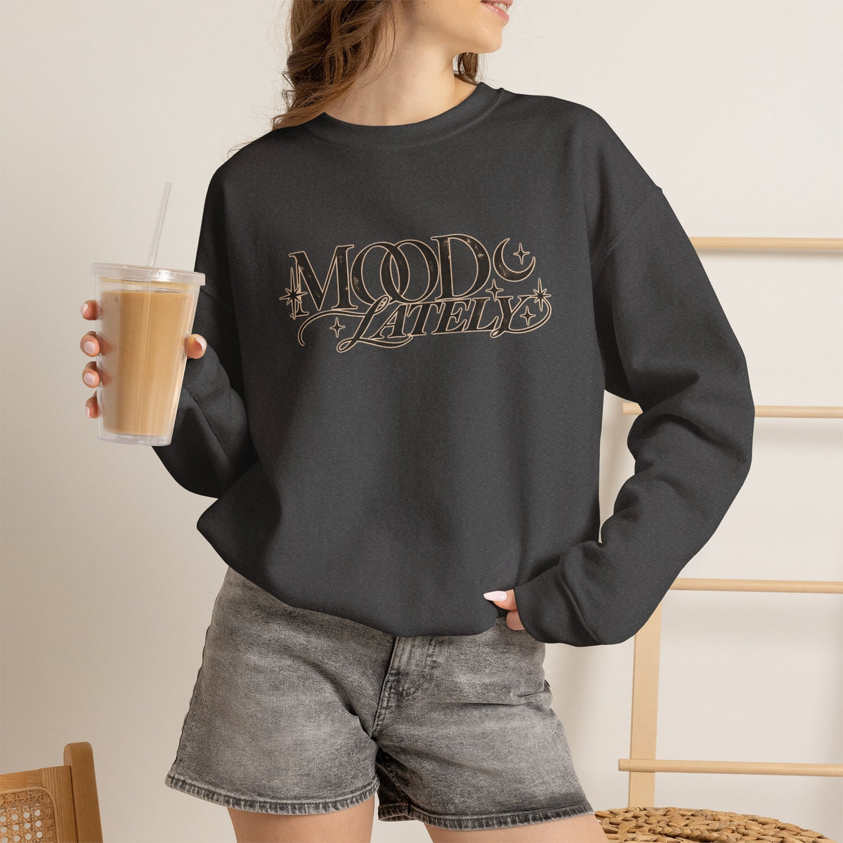 Moon and Stars Script Sweatshirt