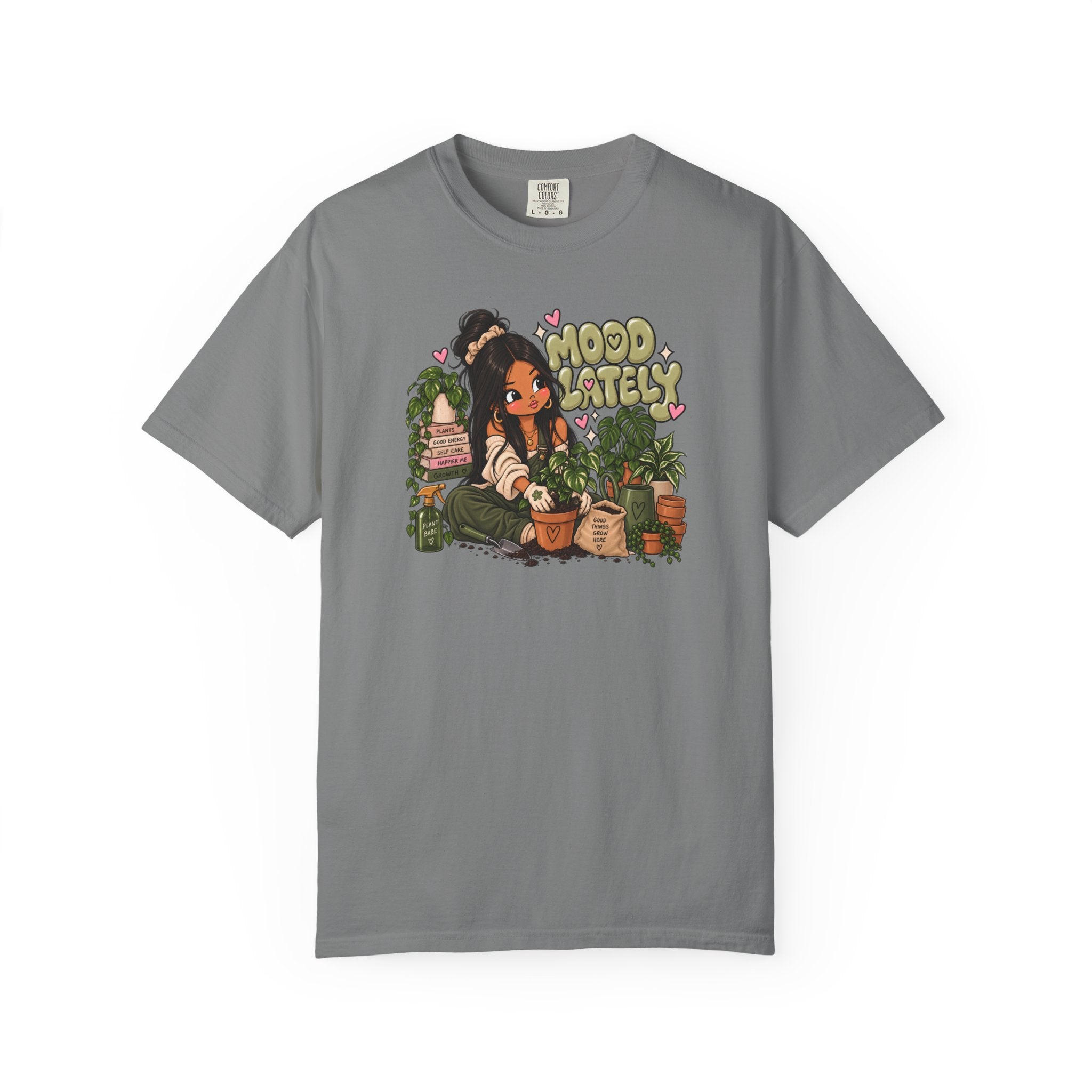Plant Lady T-Shirt — 'Plant Baby' Cute Girl with Houseplants Graphic Tee