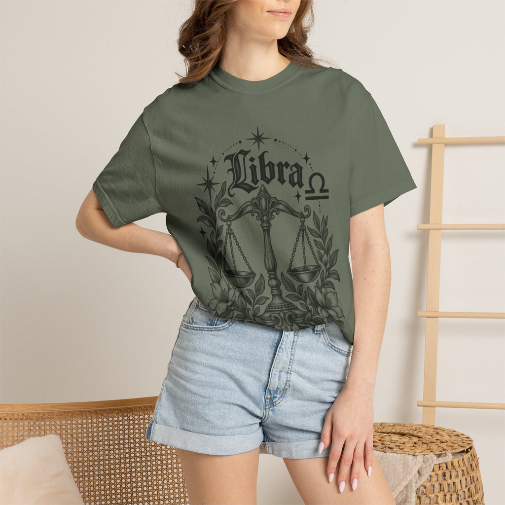 Libra Zodiac Scales T-Shirt — Astrological Sign Graphic Tee