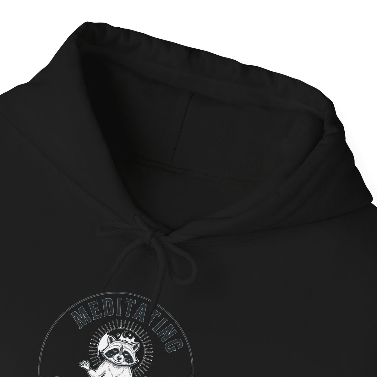 Meditating Raccoon Hoodie | Feral Raccoon Aesthetic, Celestial Wilderness