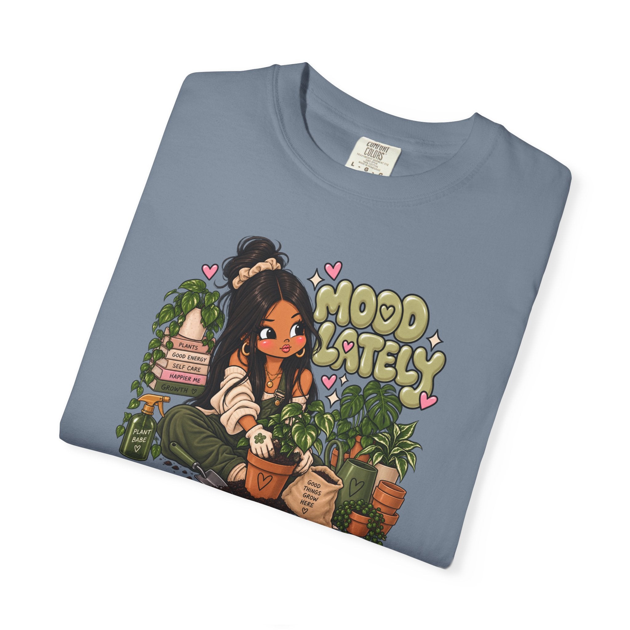 Plant Lady T-Shirt — 'Plant Baby' Cute Girl with Houseplants Graphic Tee