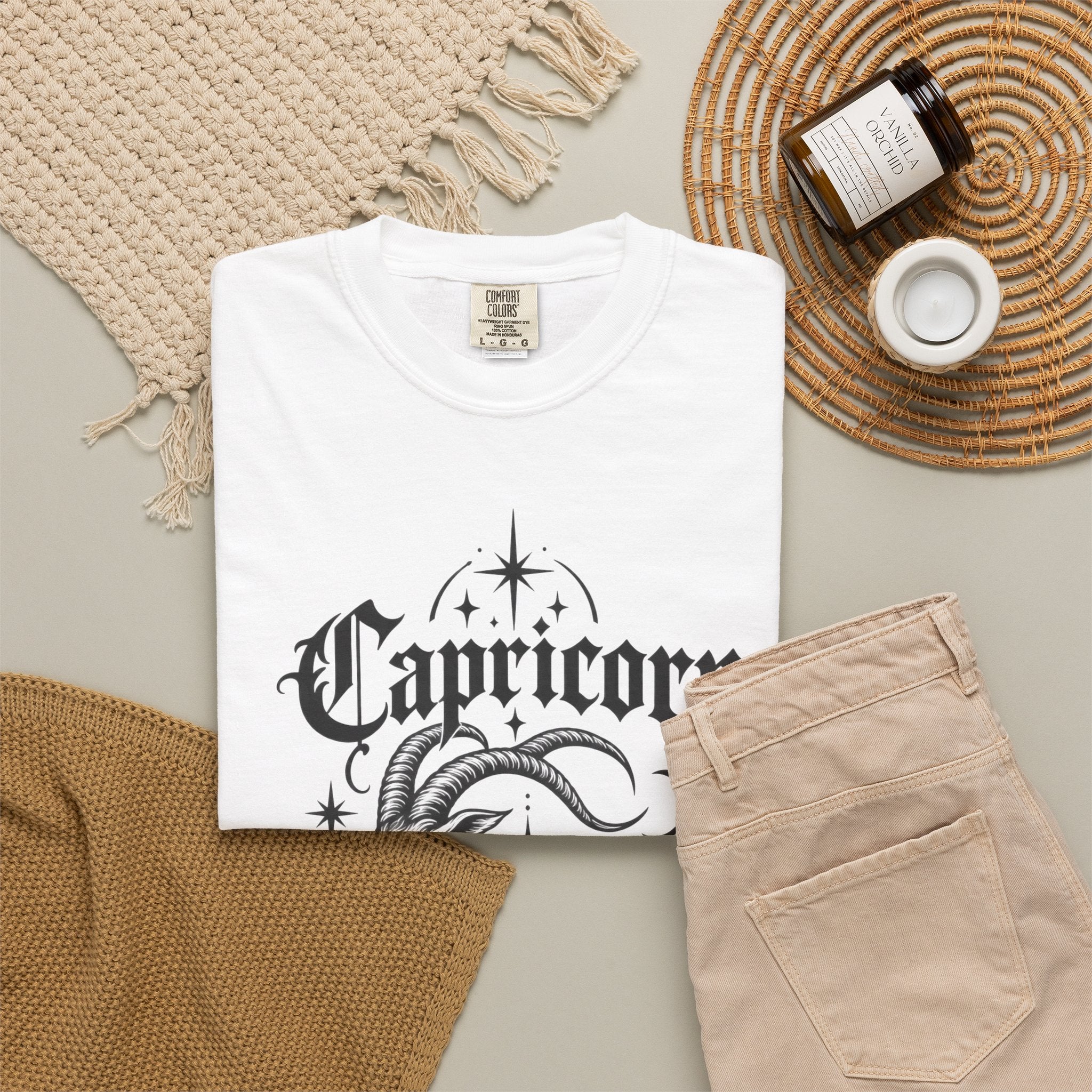 Capricorn Zodiac T-Shirt — Mystical Goat-Fish Astrology Tee