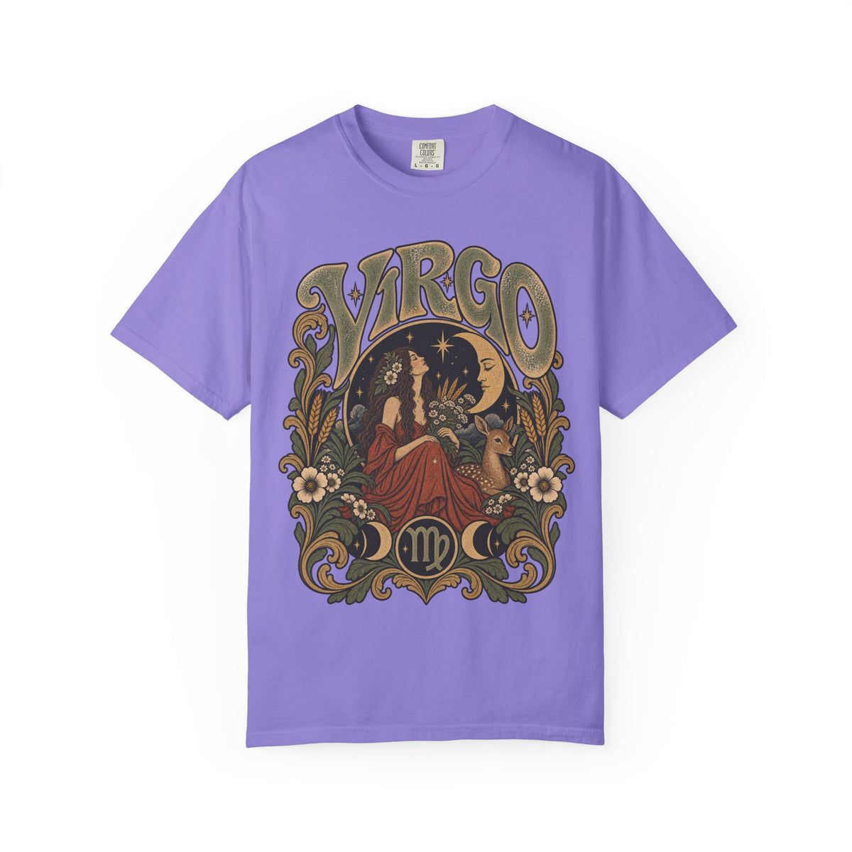Virgo Zodiac T-Shirt — Vintage Astrology Graphic Tee