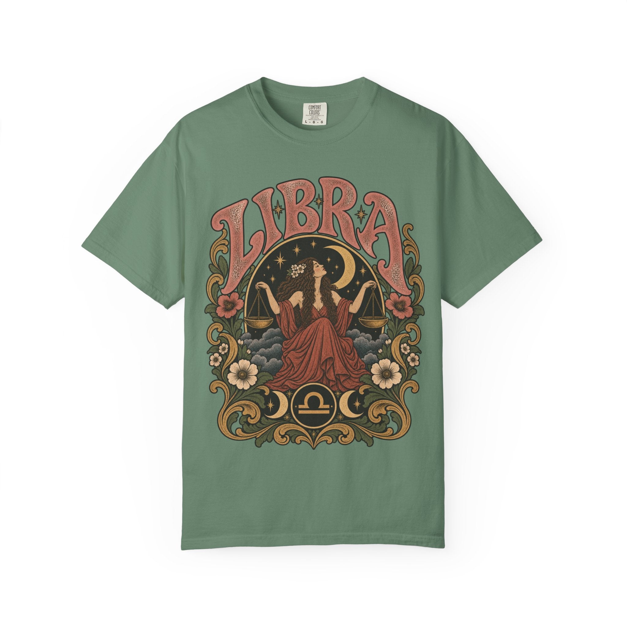 T-Shirt — Libra Vintage Zodiac Graphic Tee