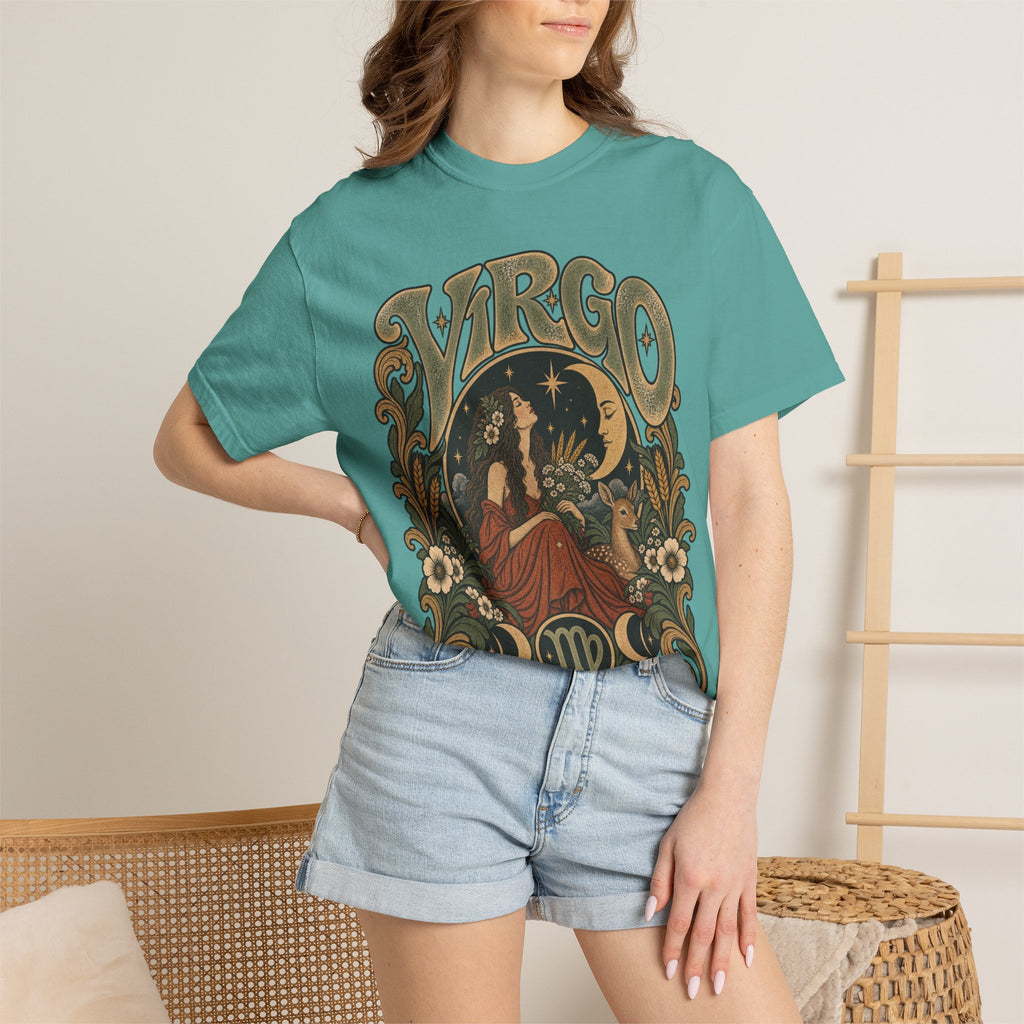 Virgo Zodiac T-Shirt — Vintage Astrology Graphic Tee