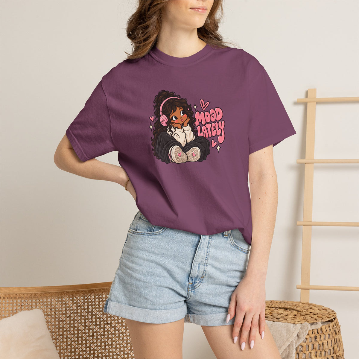 Mood T-Shirt — Cute Girl Graphic Tee