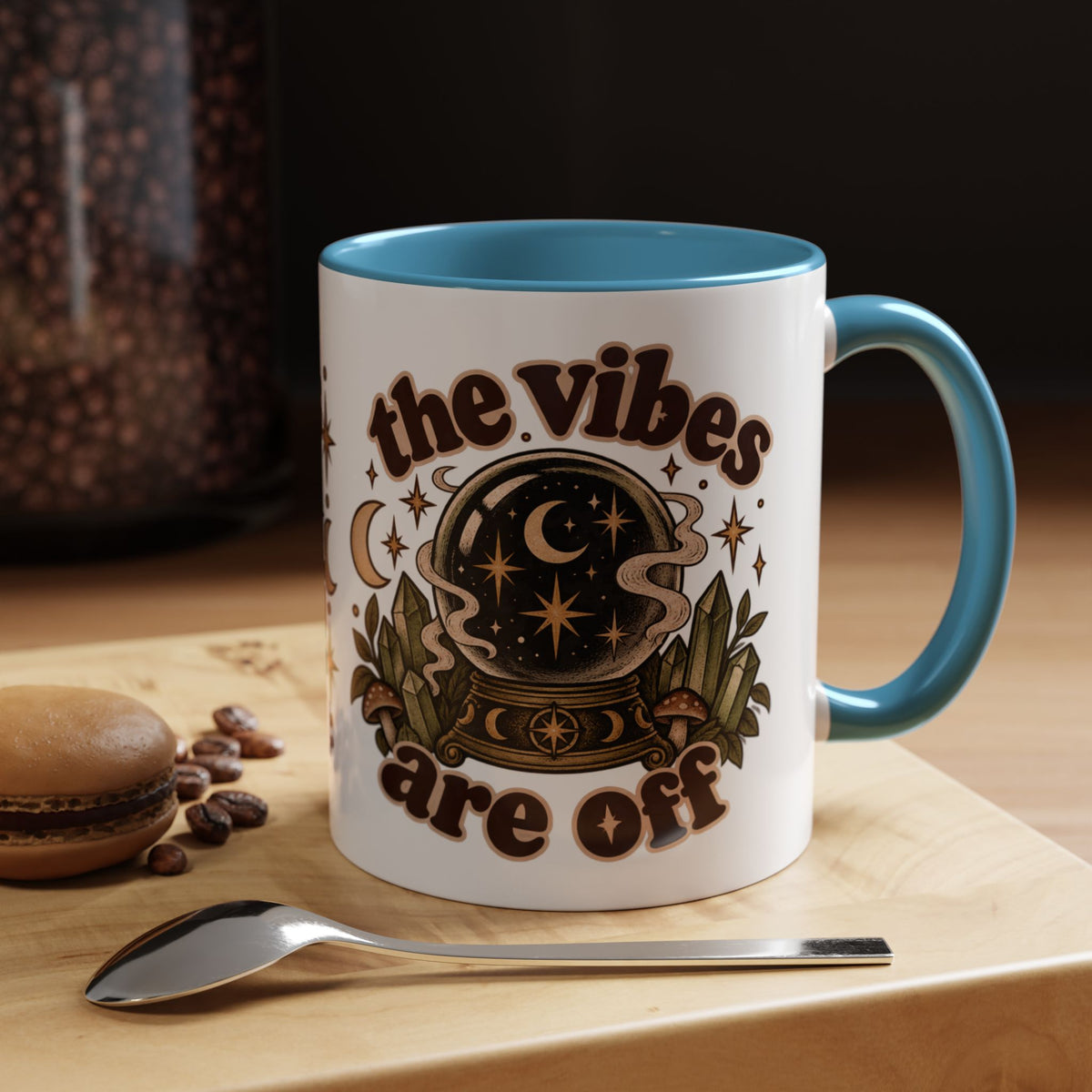 The Vibes Are Off Mug — Crystal Ball Mystical Ceramic Coffee Mug