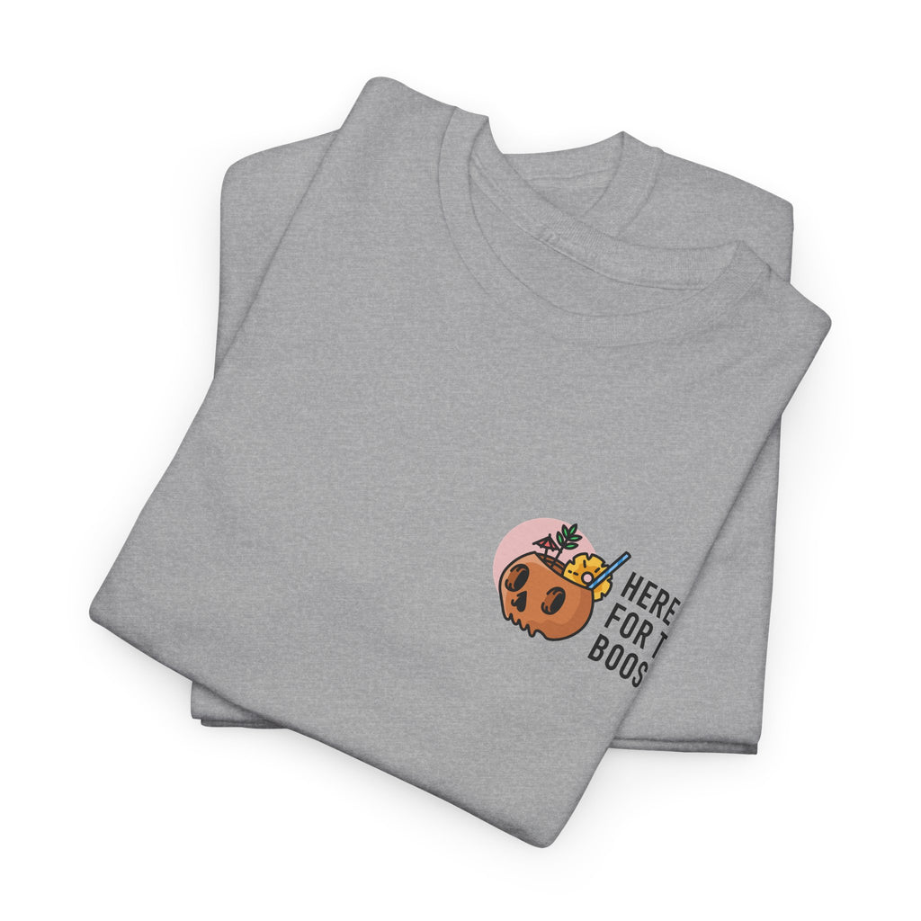Here for the Boos Halloween T‑Shirt — Cute Boo Crew Graphic Tee