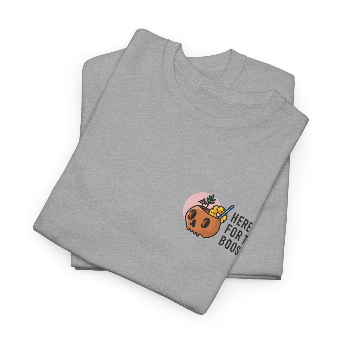 Here for the Boos Halloween T‑Shirt — Cute Boo Crew Graphic Tee