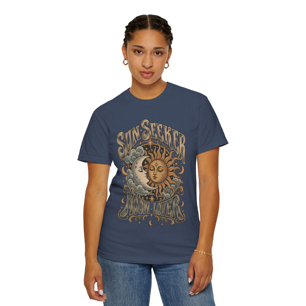 Sunseeker Moonlovers T-Shirt — Vintage Sun & Moon Graphic Tee