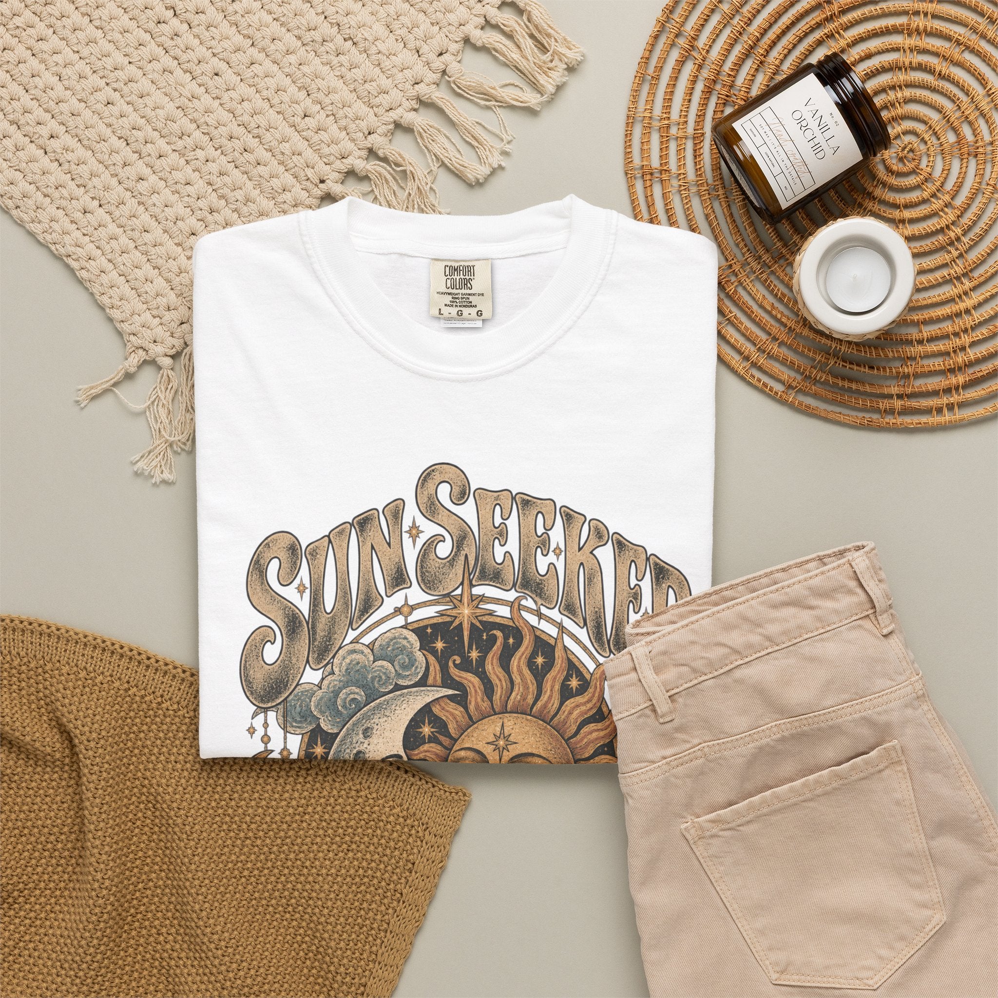 Sunseeker Moonlovers T-Shirt — Vintage Sun & Moon Graphic Tee