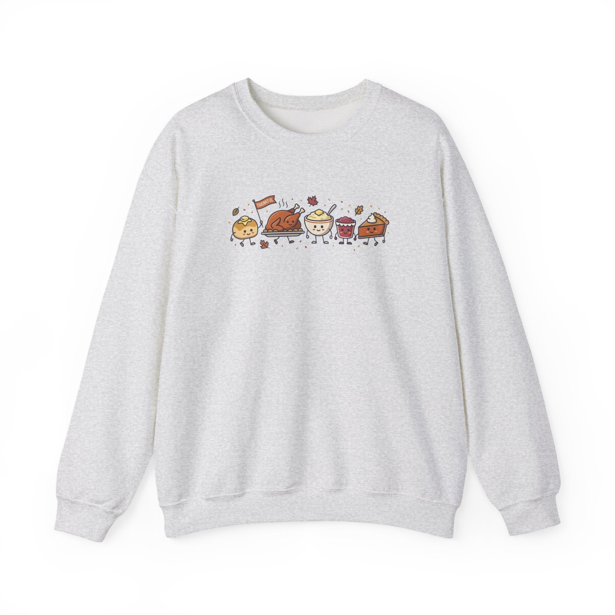 Cute Thanksgiving Food Icons Sweatshirt | Fall Harvest Friendsgiving