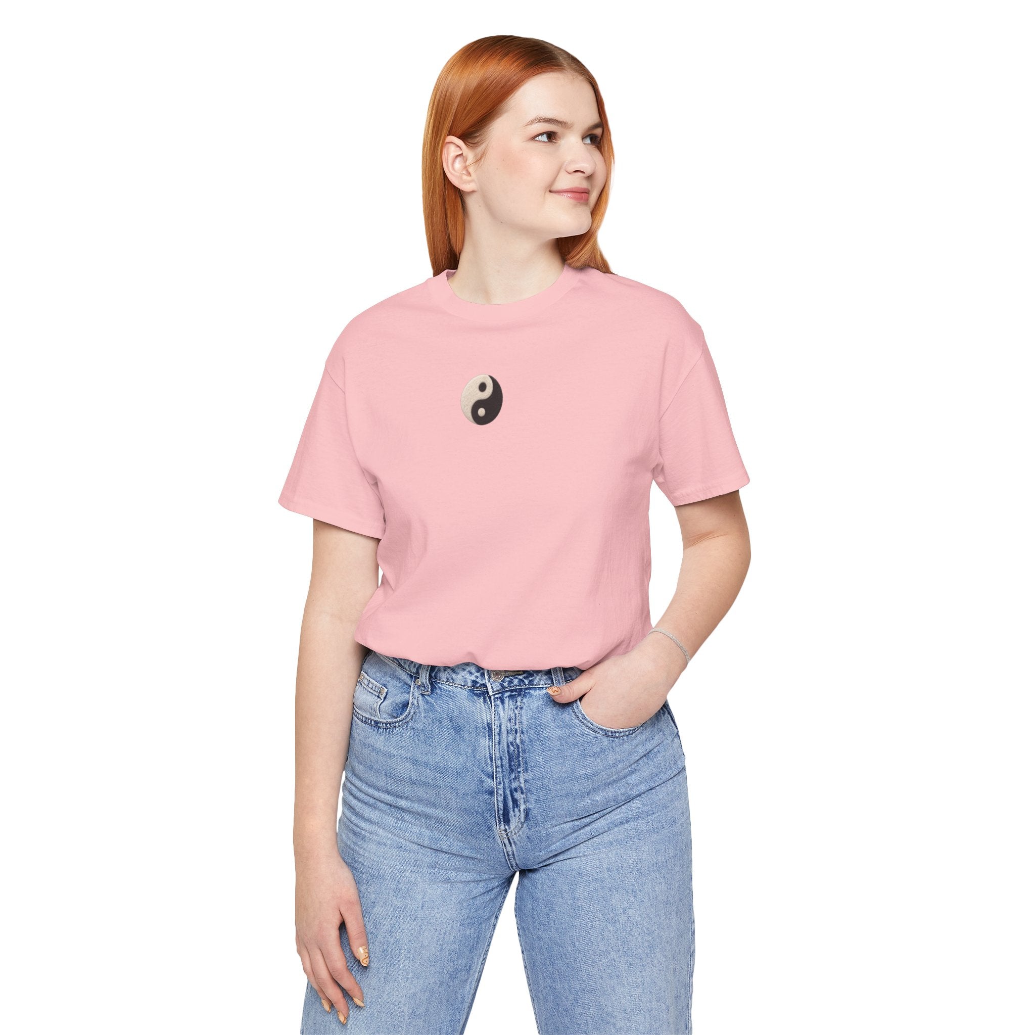 Yin Yang Minimalist Tee - Small Center Chest Yin Yang T-Shirt