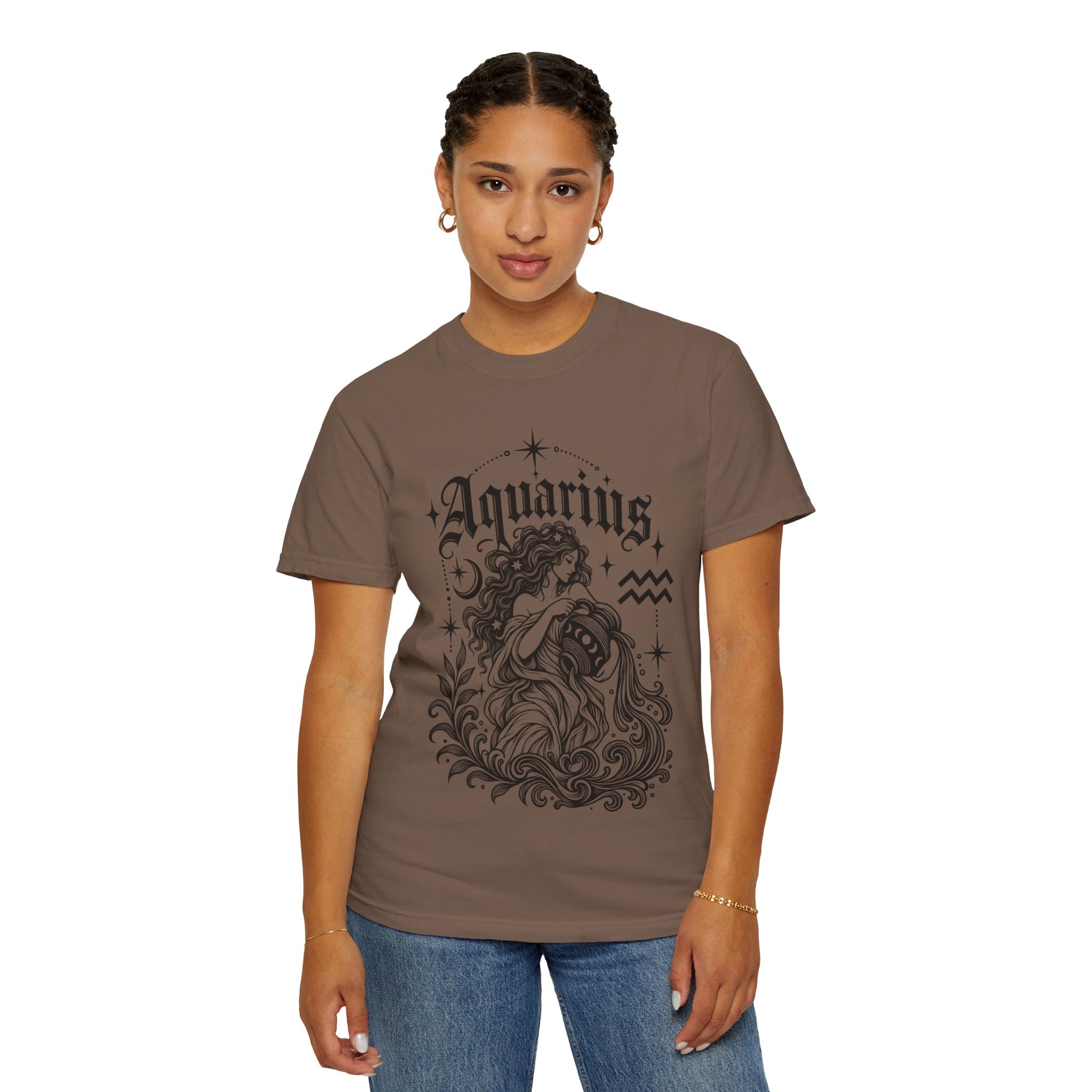 Aquarius Zodiac T-Shirt — Water Bearer Astrology Tee