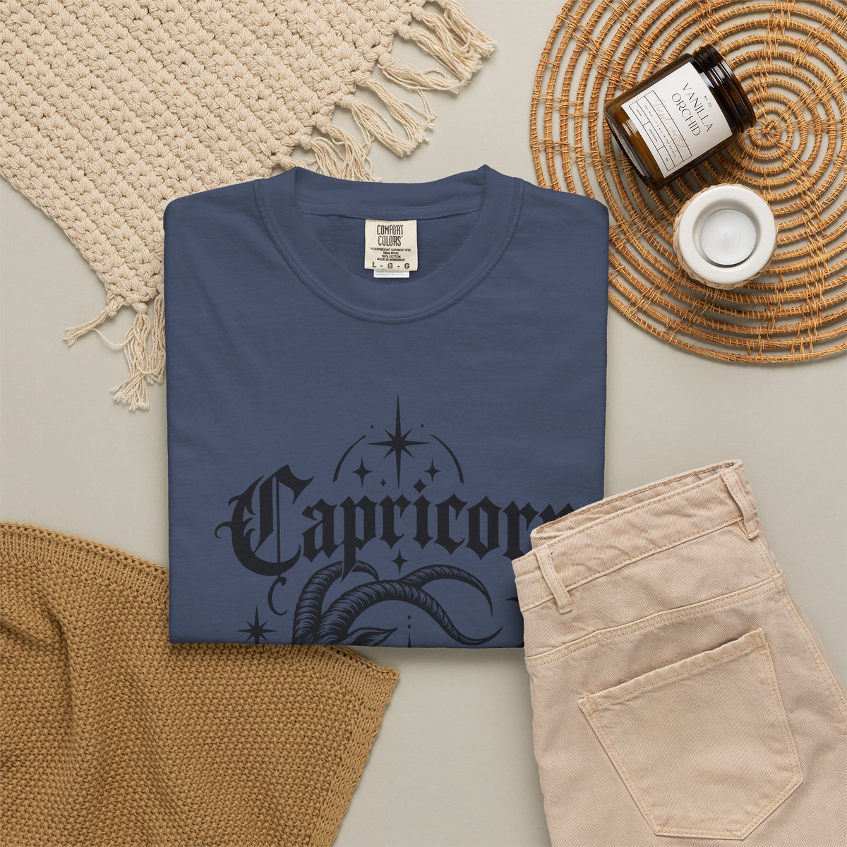 Capricorn Zodiac T-Shirt — Mystical Goat-Fish Astrology Tee