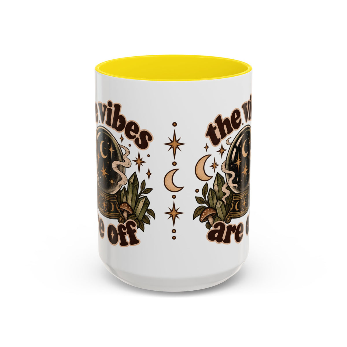 The Vibes Are Off Mug — Crystal Ball Mystical Ceramic Coffee Mug