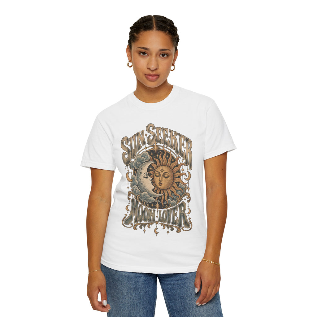 Sunseeker Moonlovers T-Shirt — Vintage Sun & Moon Graphic Tee