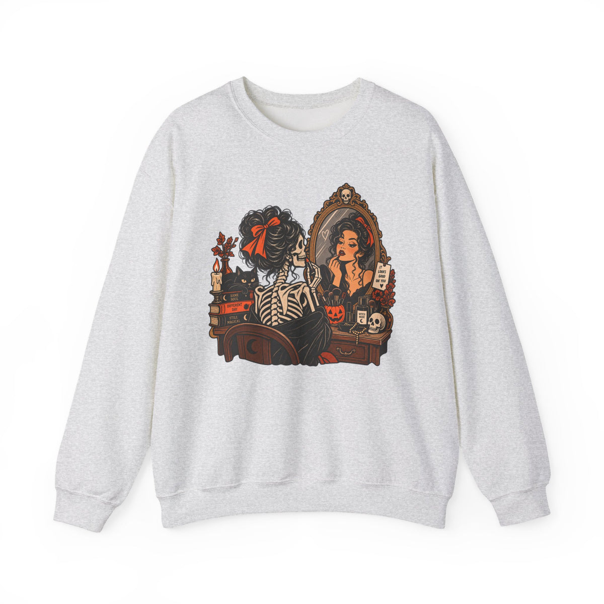 Skeleton Makeup Sweatshirt