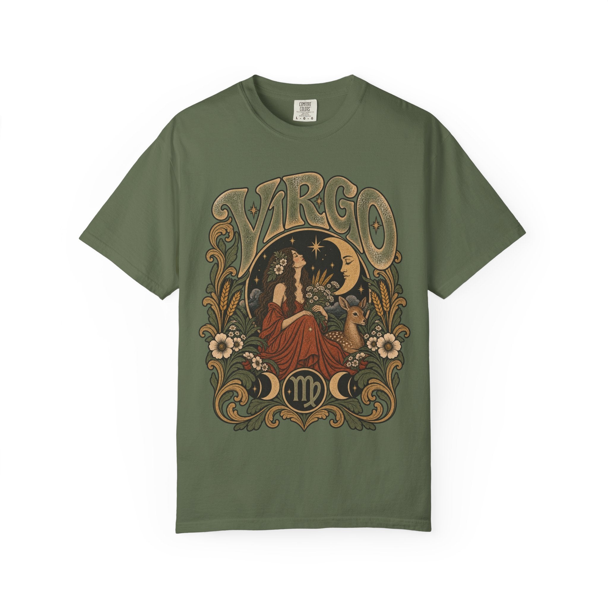 Virgo Zodiac T-Shirt — Vintage Astrology Graphic Tee