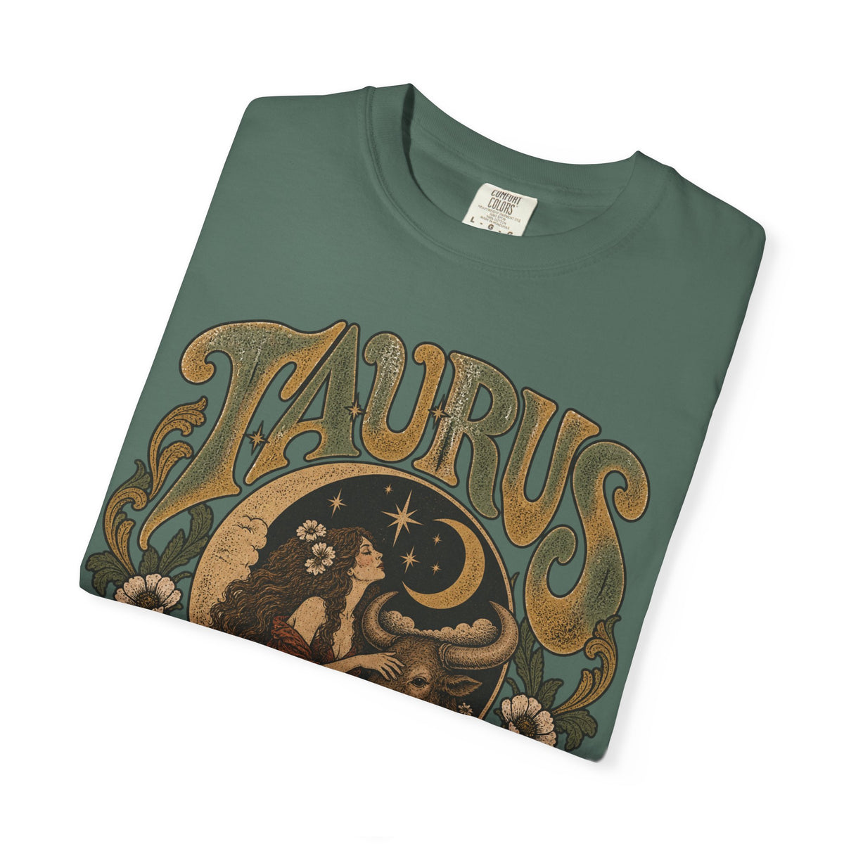 Taurus Zodiac T‑Shirt — Vintage Astrological Bull Graphic