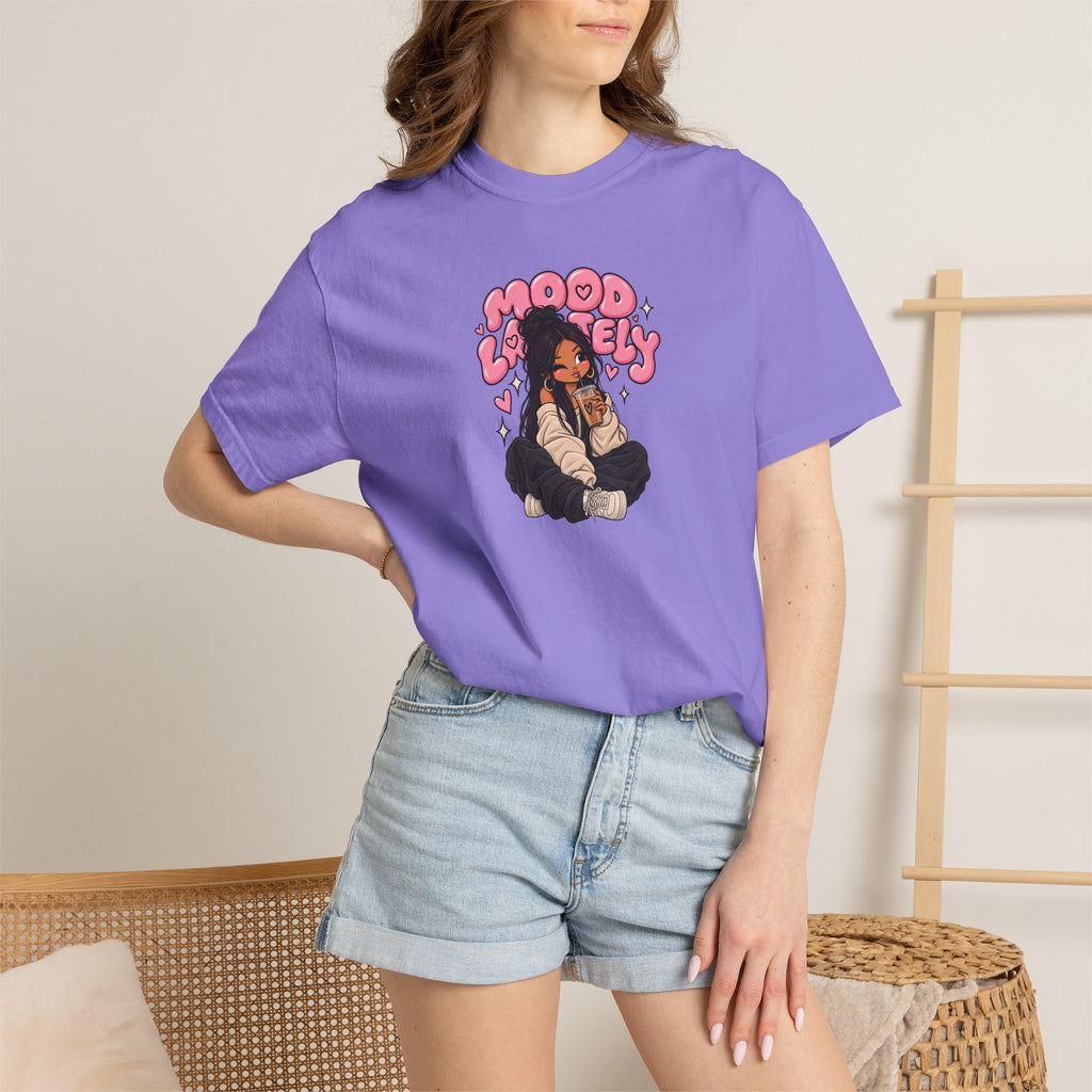 Mood Lovely T-Shirt — Cute Cartoon Girl Graphic Tee