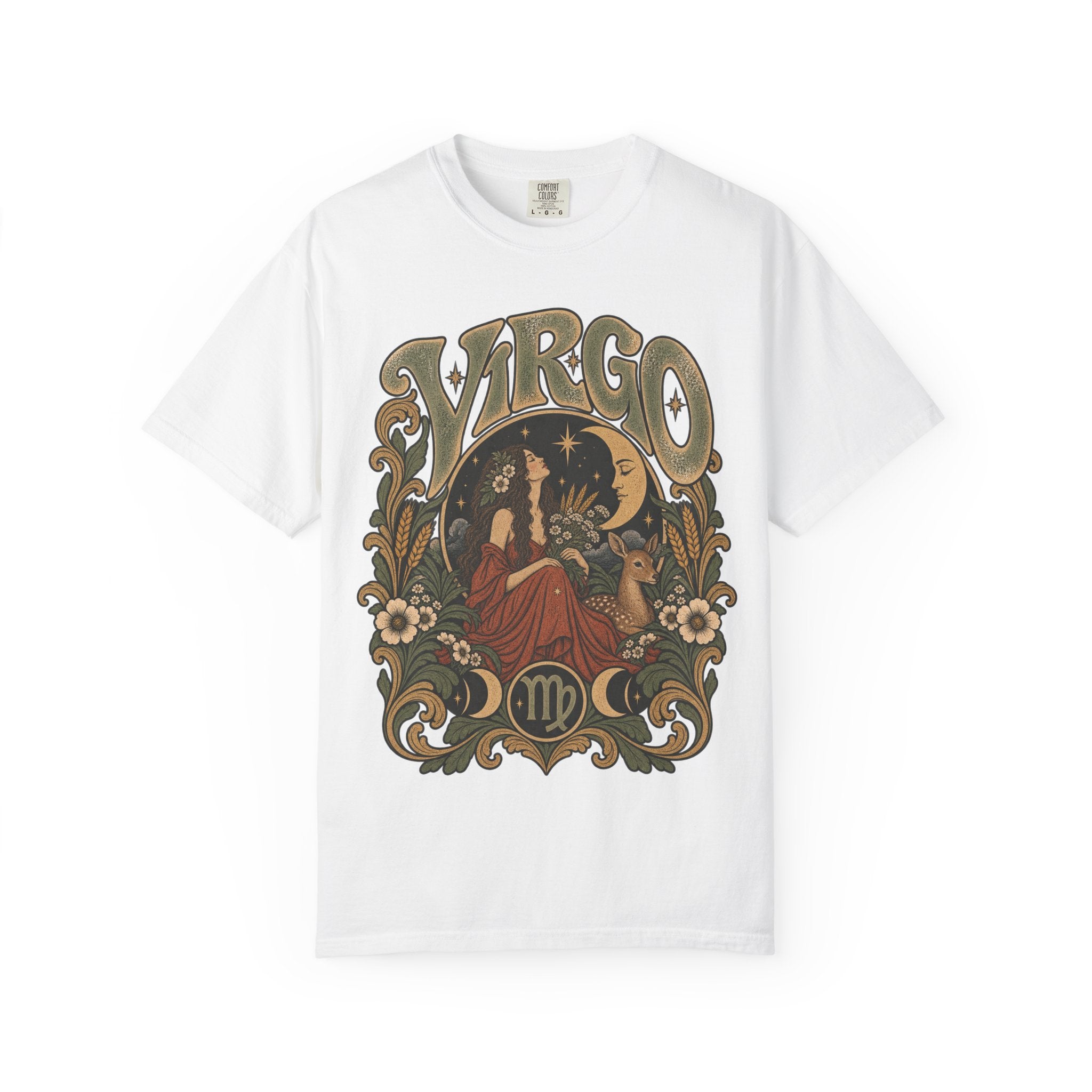 Virgo Zodiac T-Shirt — Vintage Astrology Graphic Tee