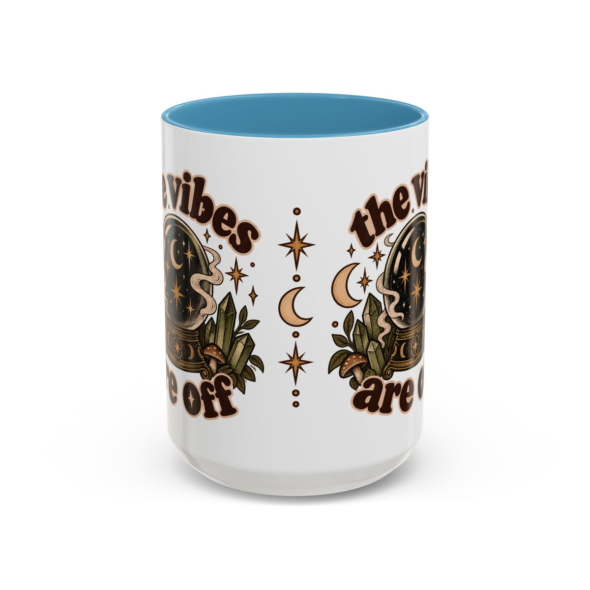 The Vibes Are Off Mug — Crystal Ball Mystical Ceramic Coffee Mug