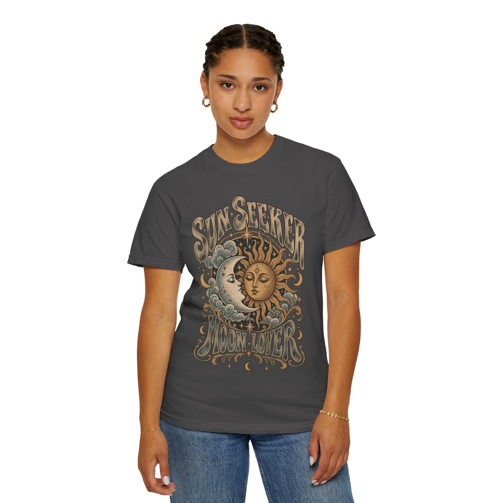 Sunseeker Moonlovers T-Shirt — Vintage Sun & Moon Graphic Tee