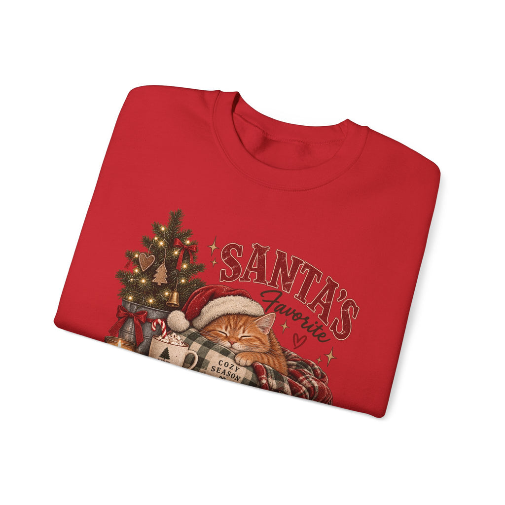 Christmas Sweatshirt — "Santa's Favorite" Cozy Holiday Crewneck