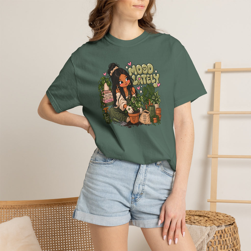 Plant Lady T-Shirt — 'Plant Baby' Cute Girl with Houseplants Graphic Tee