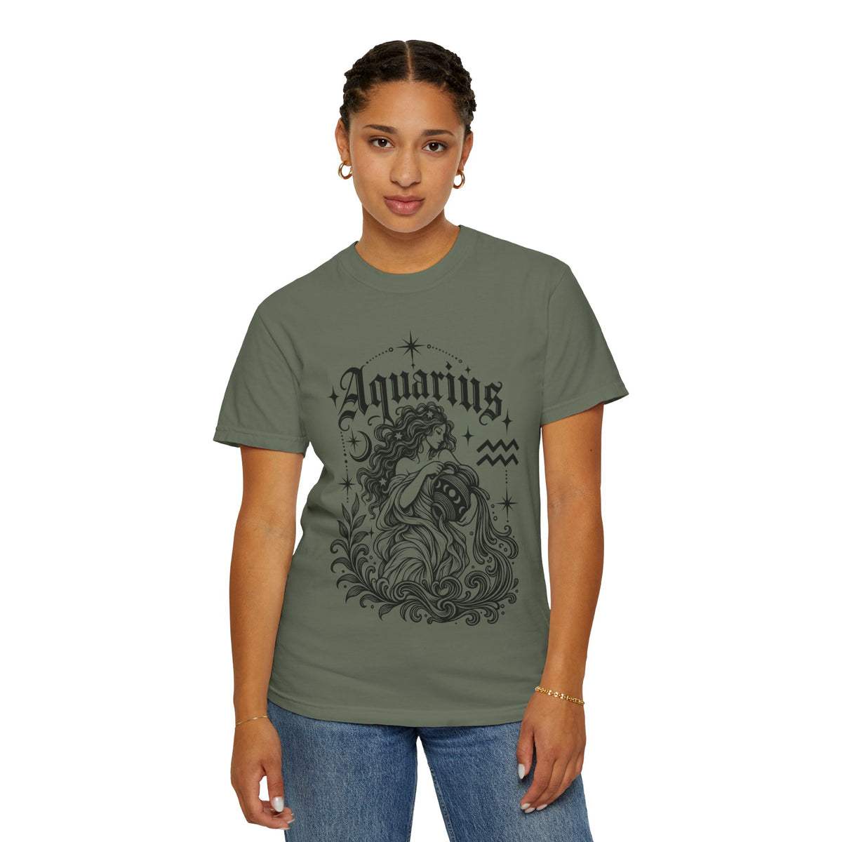 Aquarius Zodiac T-Shirt — Water Bearer Astrology Tee