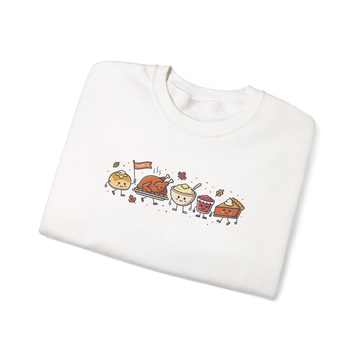 Cute Thanksgiving Food Icons Sweatshirt | Fall Harvest Friendsgiving