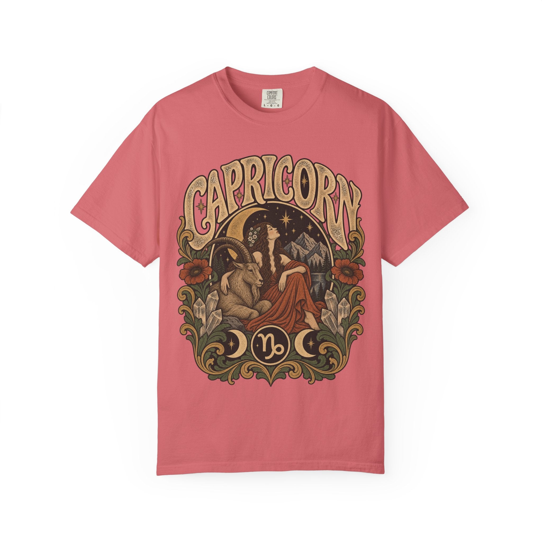 Capricorn Zodiac Tee — Vintage Astrological Graphic T-Shirt