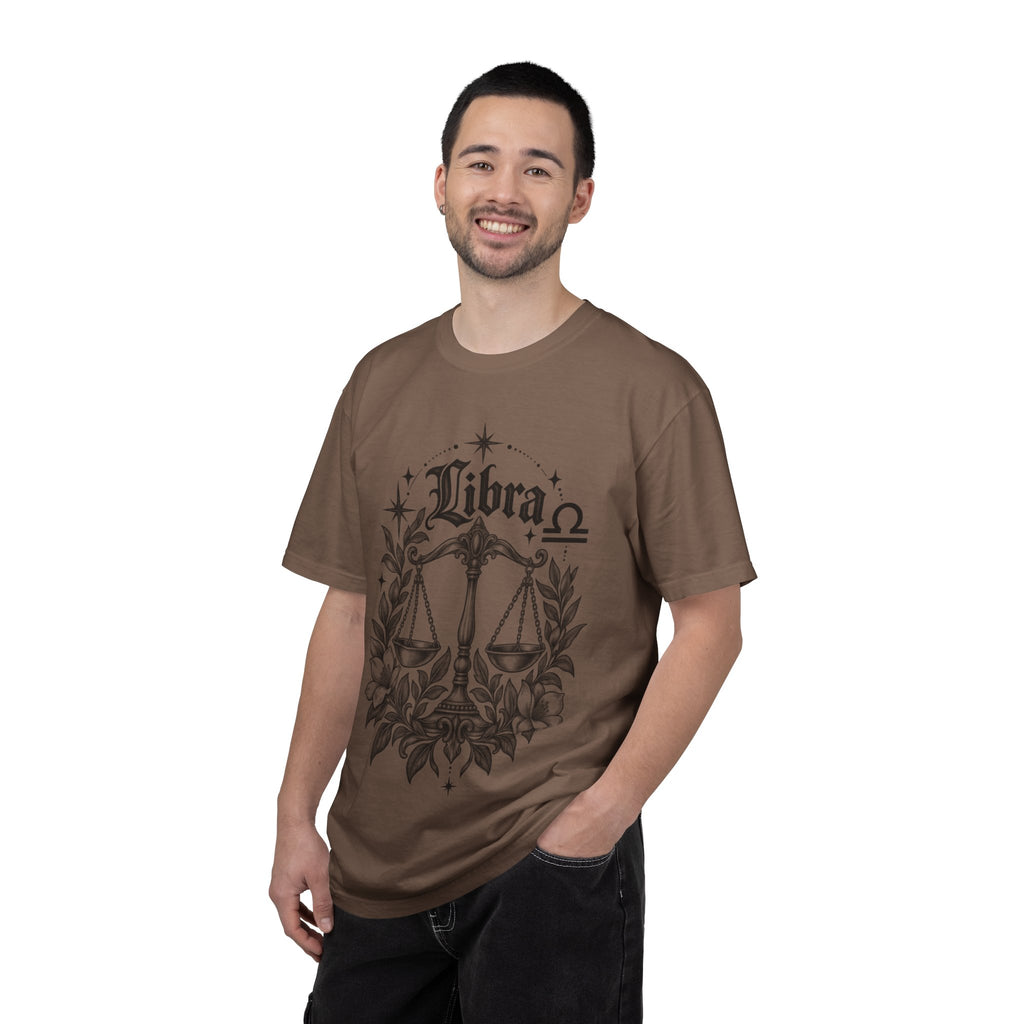 Libra Zodiac Scales T-Shirt — Astrological Sign Graphic Tee