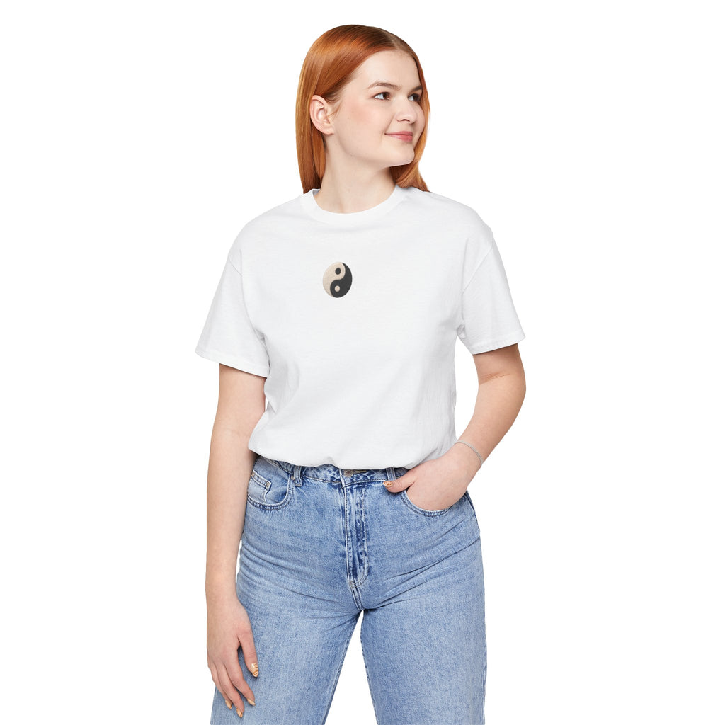 Yin Yang Minimalist Tee - Small Center Chest Yin Yang T-Shirt