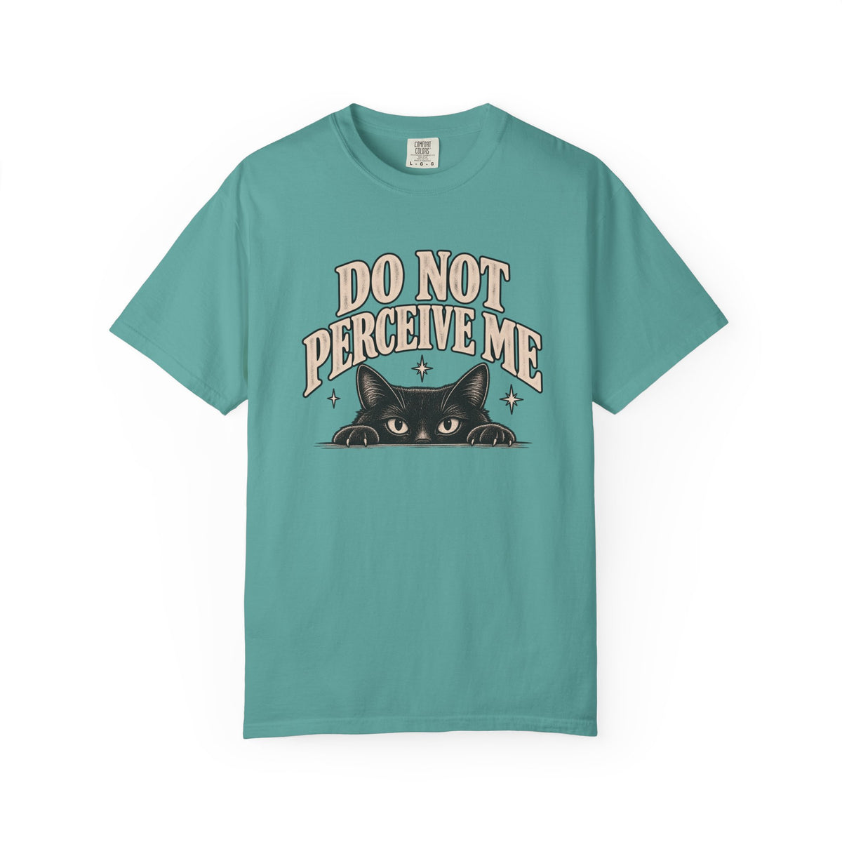 Do Not Perceive Me Tee — Funny Black Cat Introvert T-Shirt