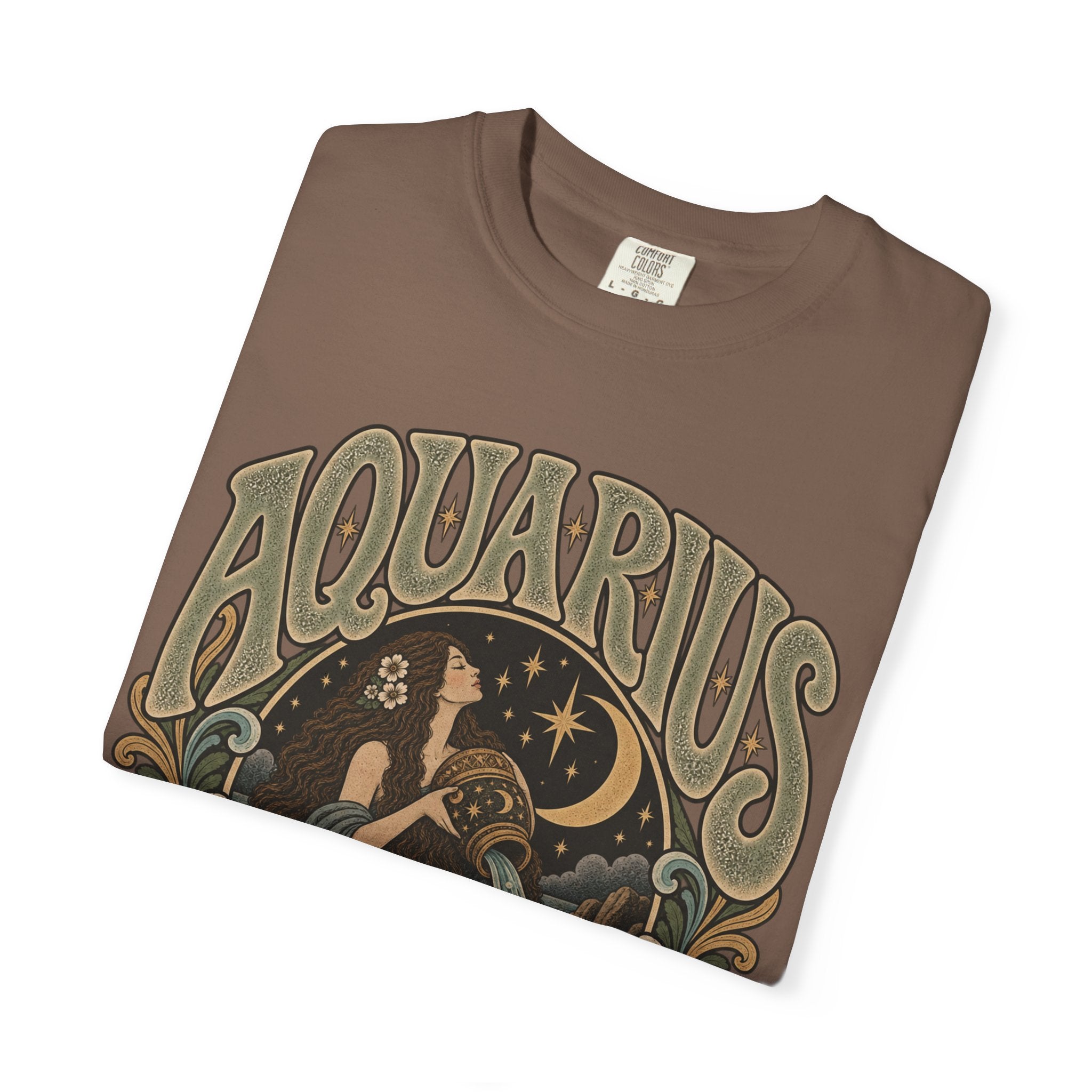 Aquarius Zodiac T-Shirt — Vintage Astrological Sign Tee