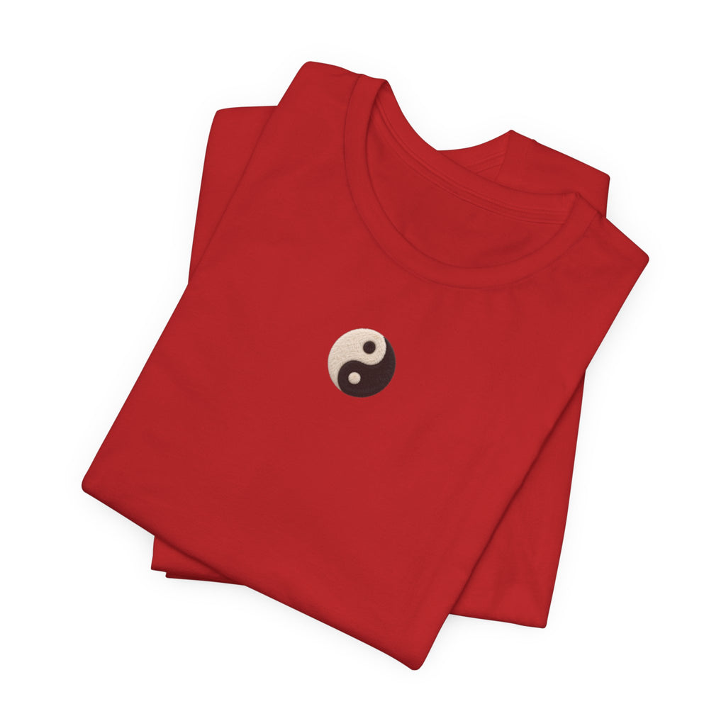 Yin Yang Minimalist Tee - Small Center Chest Yin Yang T-Shirt